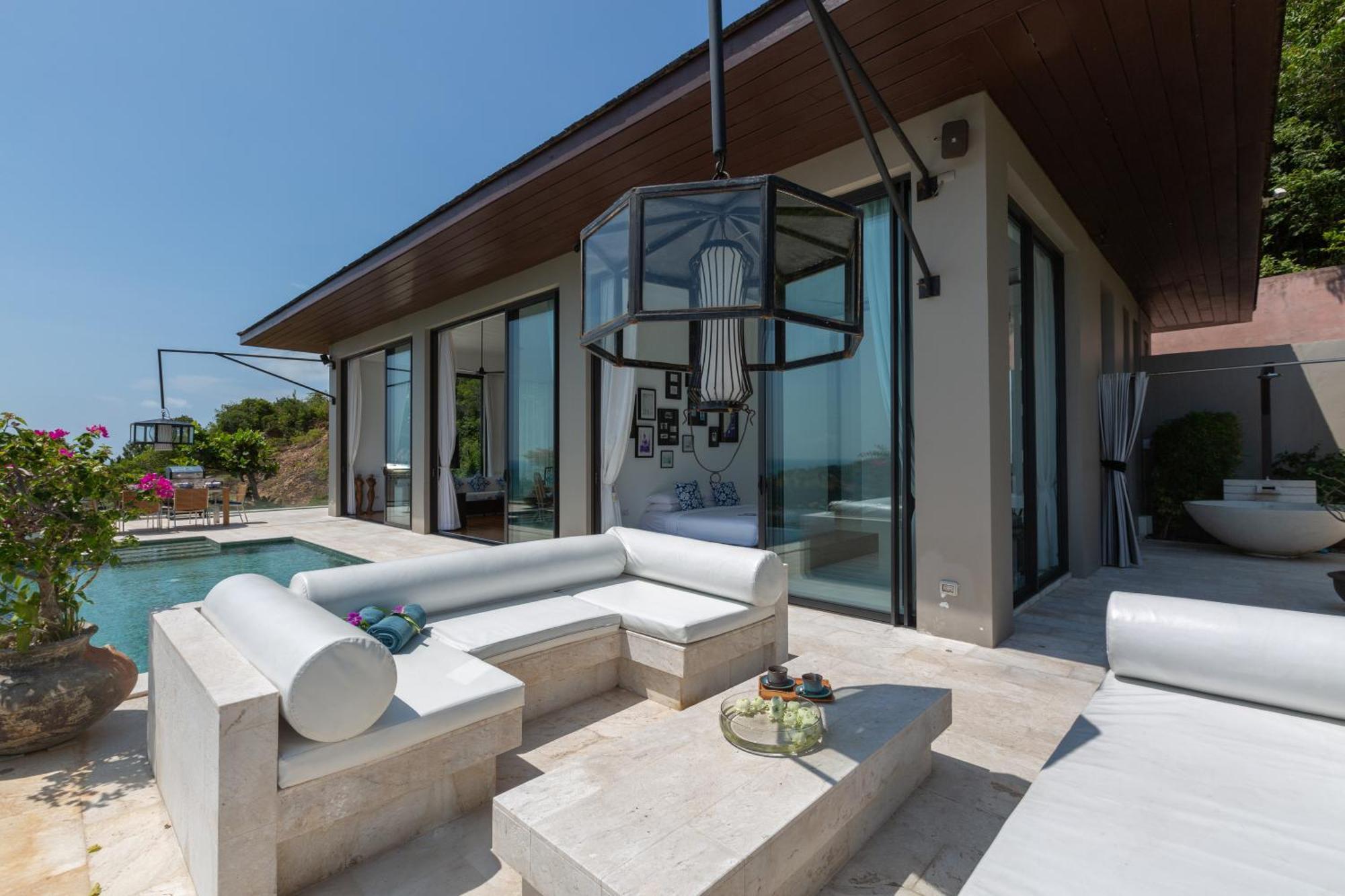Villa Belle - Fully Serviced Private Sea View Villa With An Award Winning In-House Cook Choeng Mon Bagian luar foto