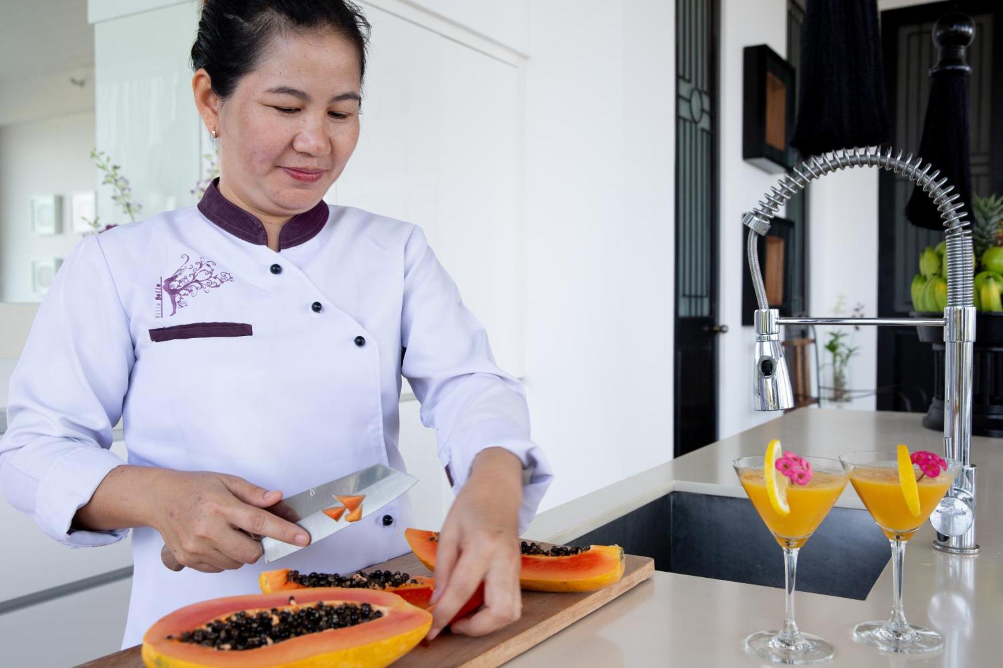 Villa Belle - Fully Serviced Private Sea View Villa With An Award Winning In-House Cook Choeng Mon Bagian luar foto