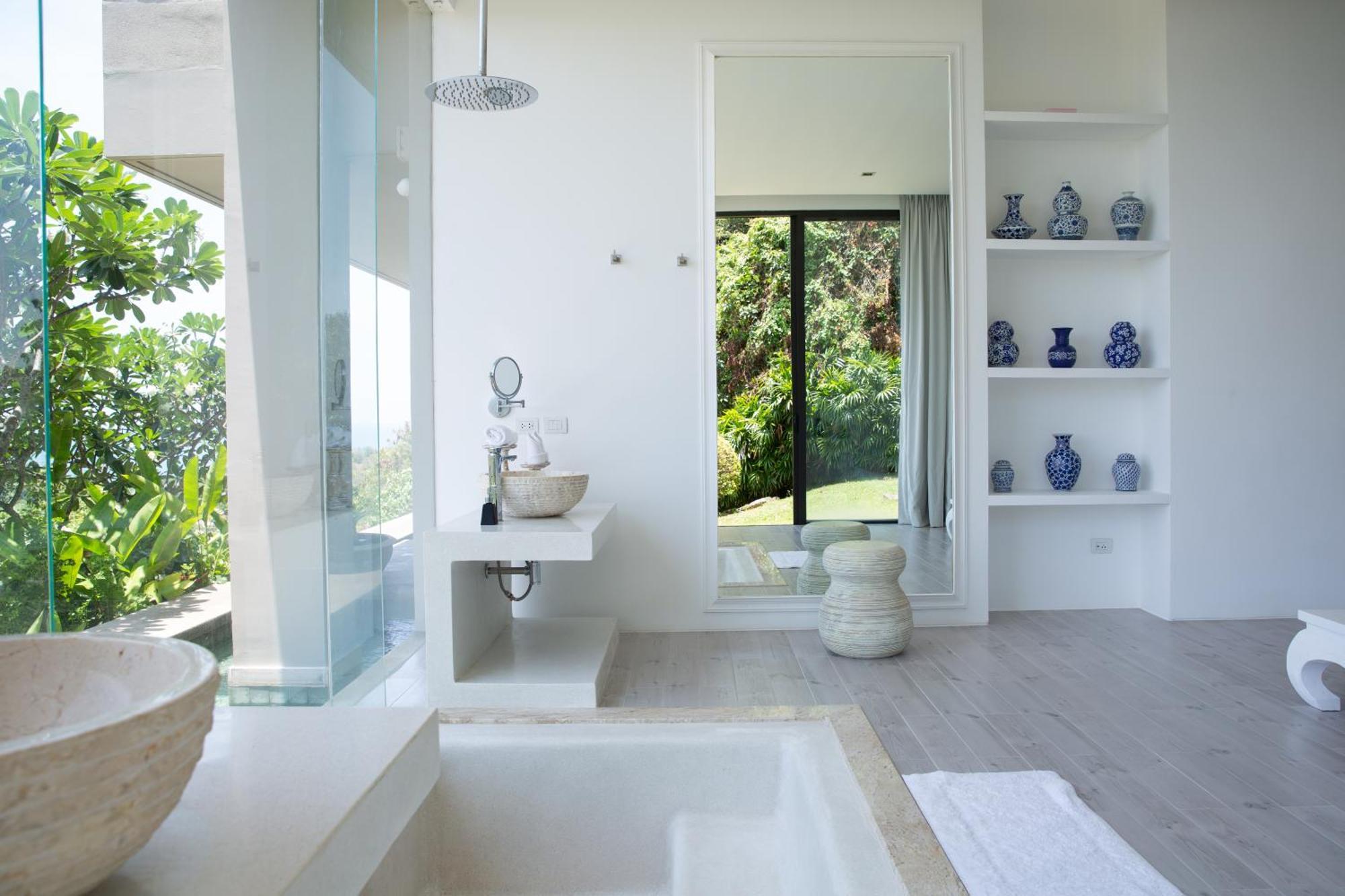 Villa Belle - Fully Serviced Private Sea View Villa With An Award Winning In-House Cook Choeng Mon Bagian luar foto
